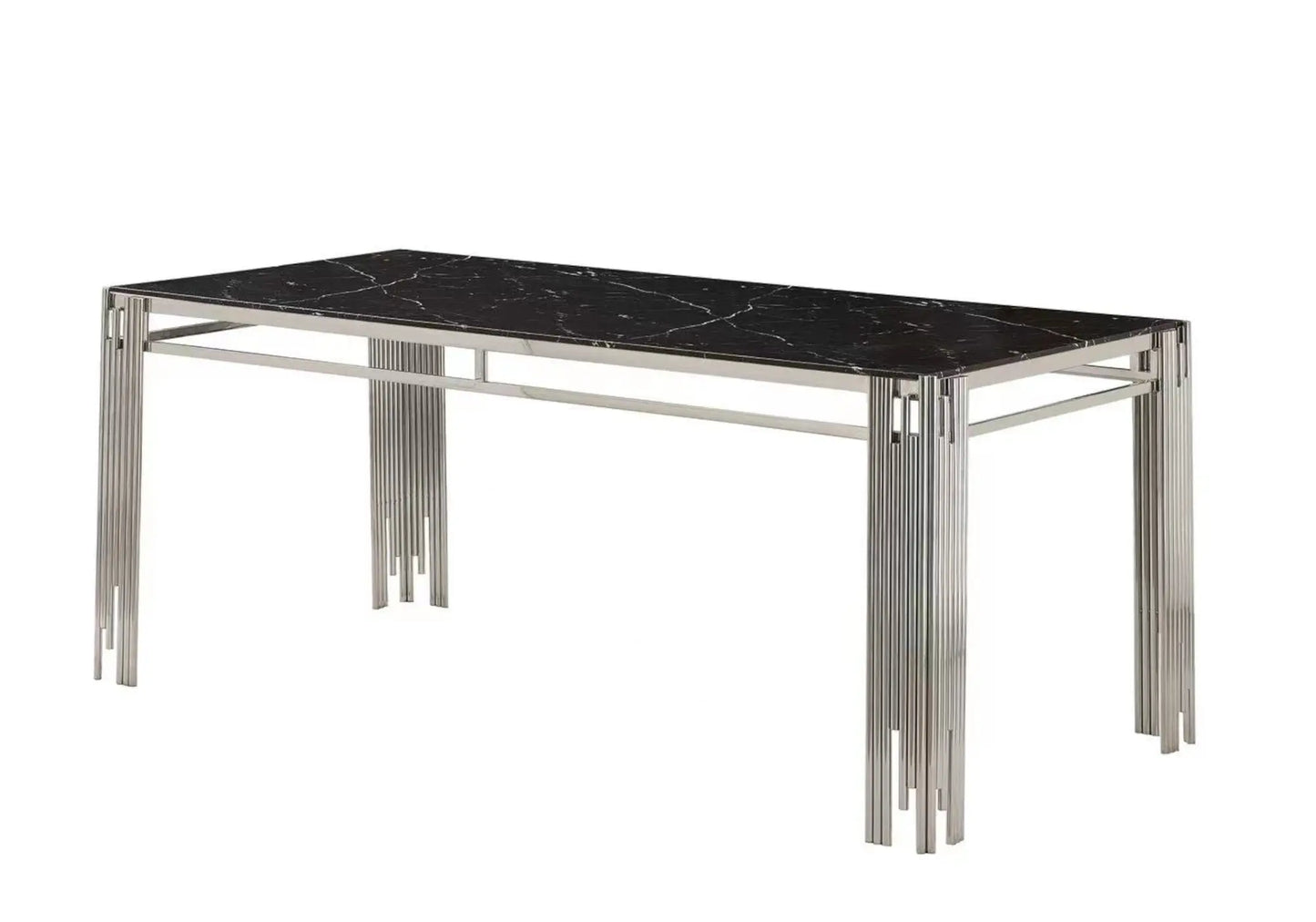 Table salle à manger marbre noir EVE New Design