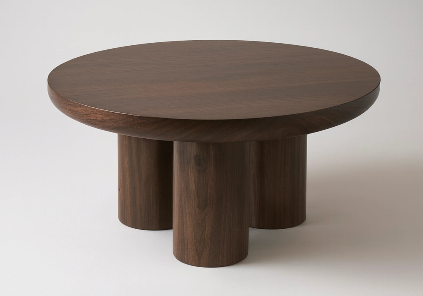 Table à manger ronde noyer - LUMIA