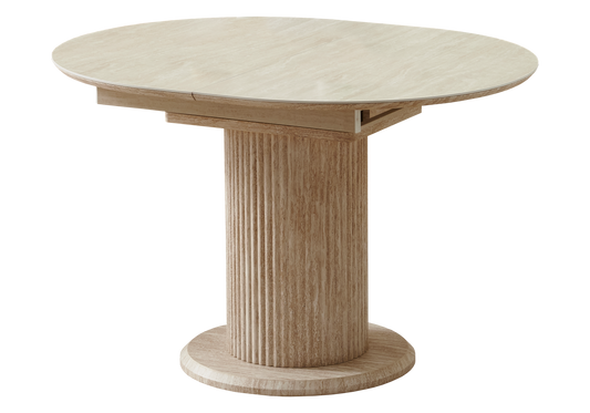 Table à manger extensible céramique travertin - Leon