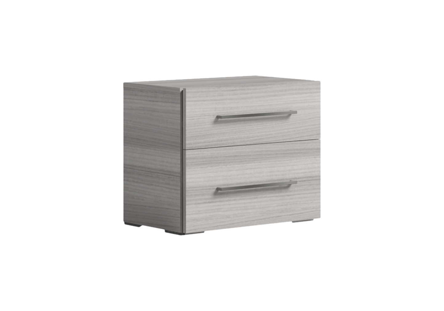 Tables de Chevet Gris Argent – Élégance Compacte Collection Mia - DEKOFLIX