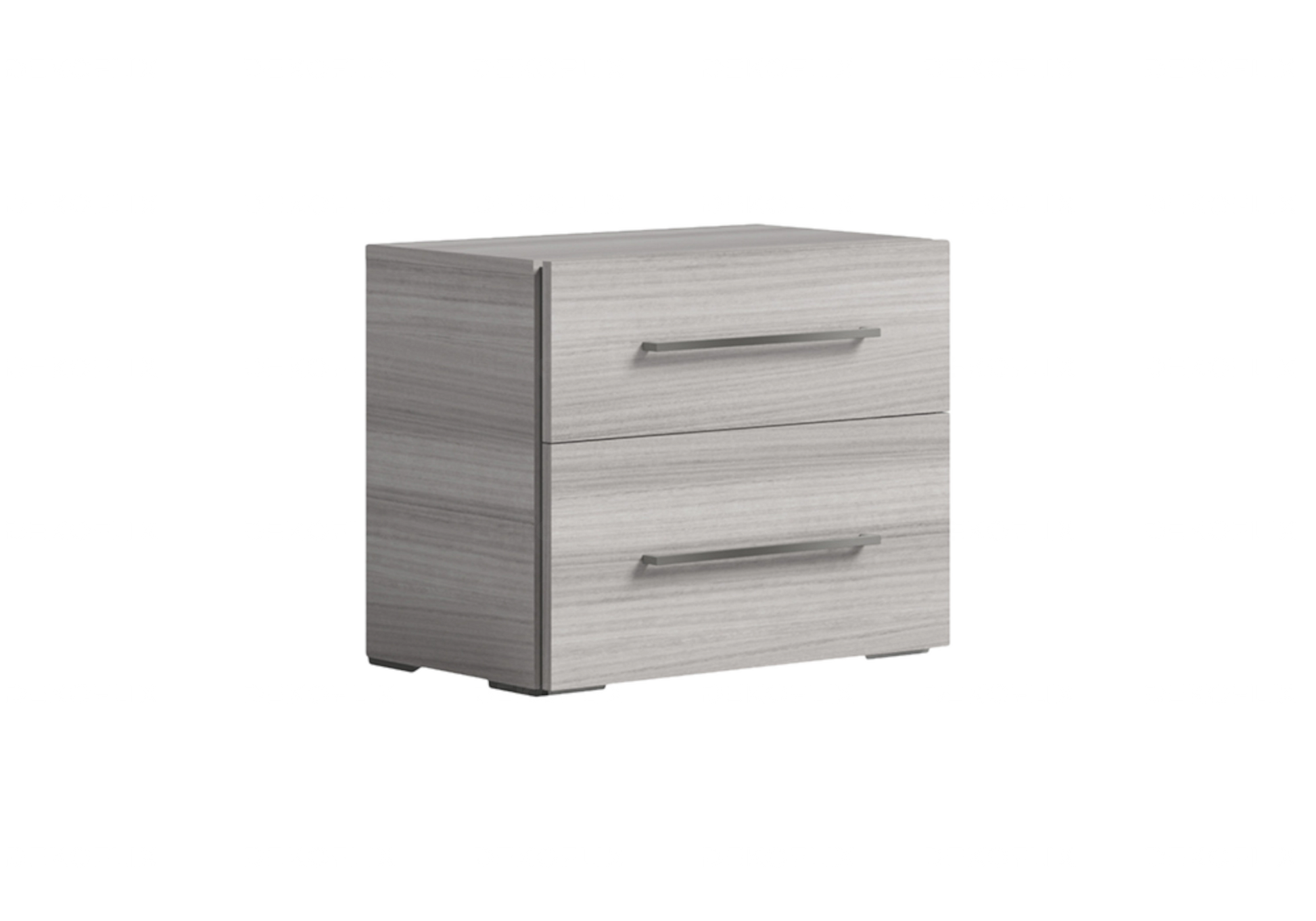 Tables de Chevet Gris Argent – Élégance Compacte Collection Mia - DEKOFLIX