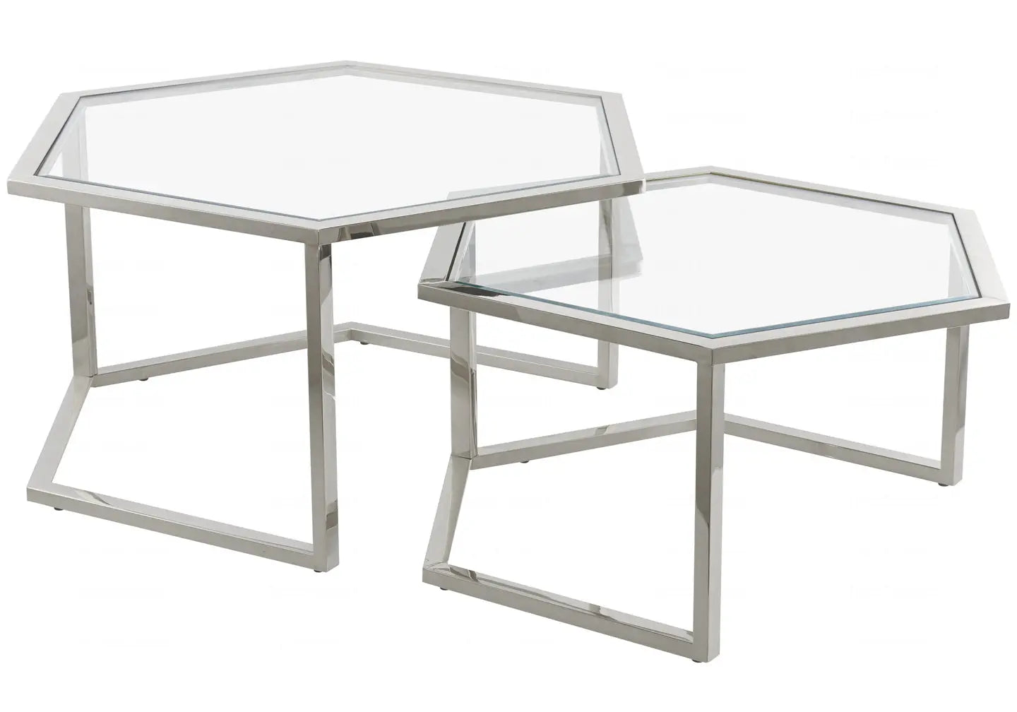 Tables gigognes marbre blanc GIANA New Design