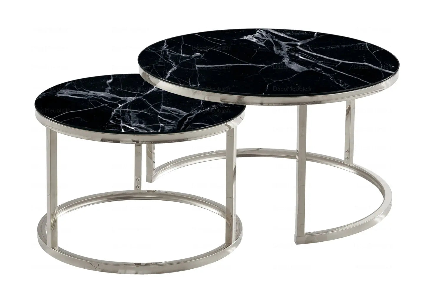 Tables gigognes marbre noir OREA New Design