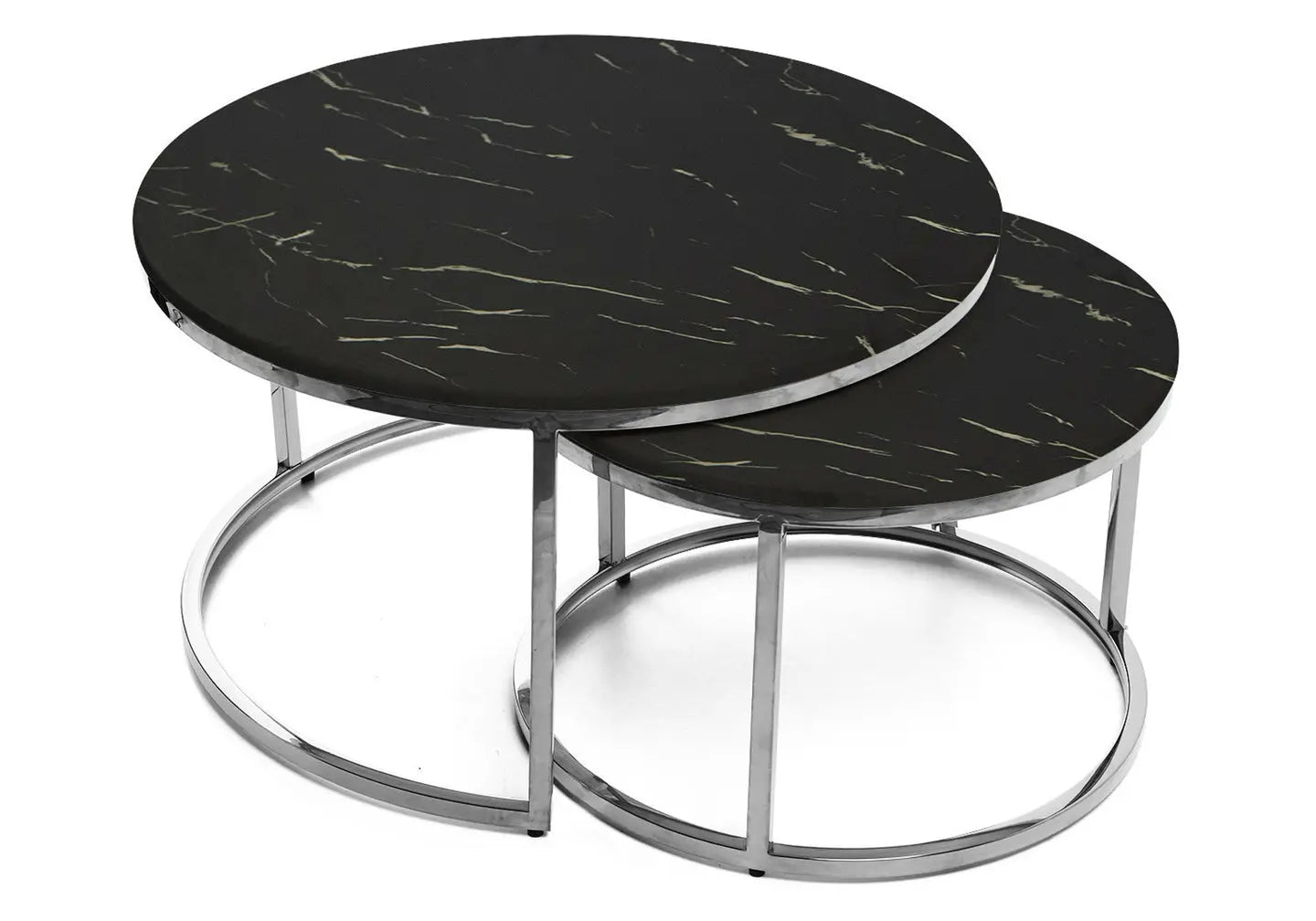 Tables gigognes marbre noir OREA New Design