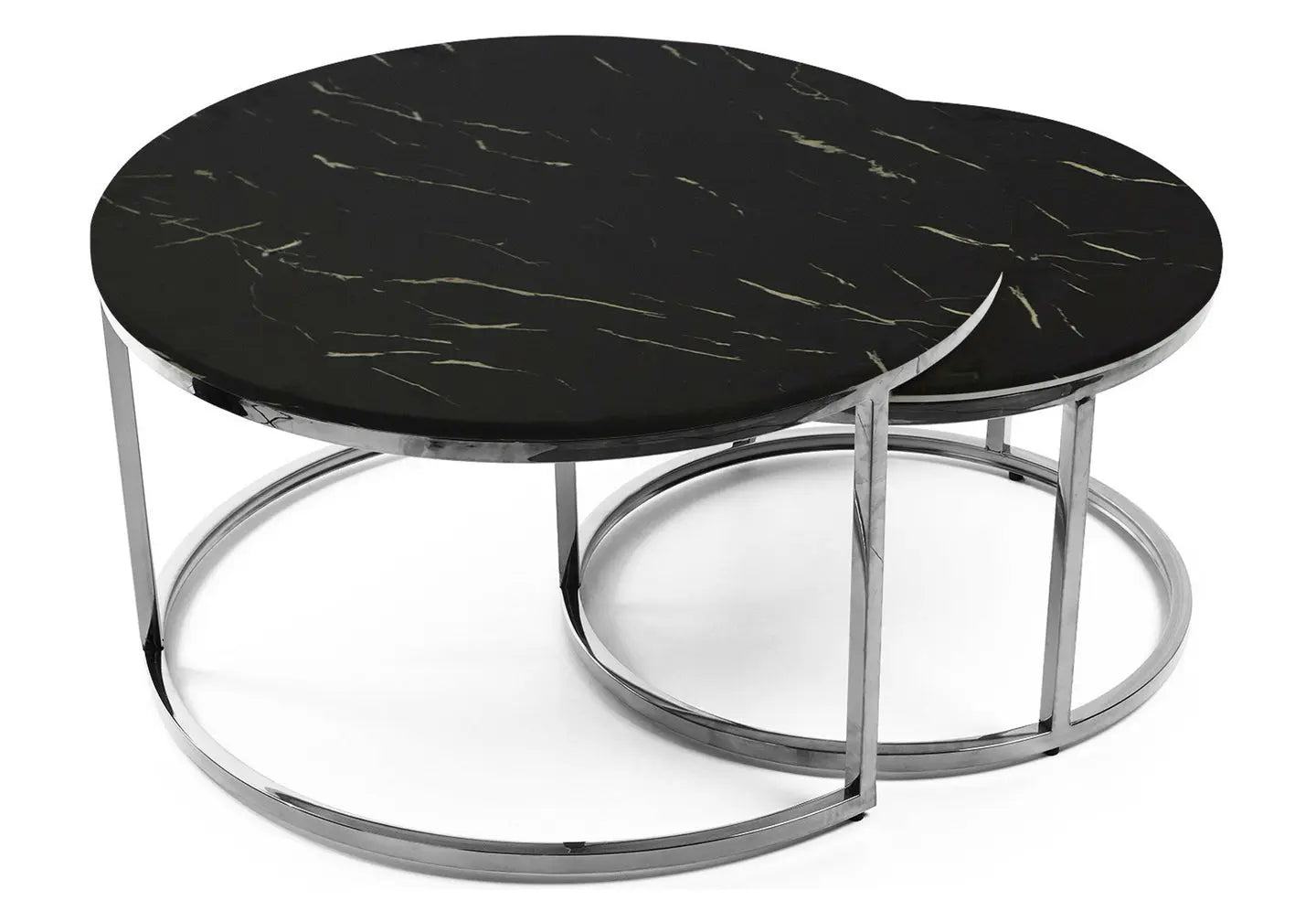 Tables gigognes marbre noir OREA New Design