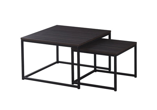 Tables gigognes noir bois noir NOUR design moderne