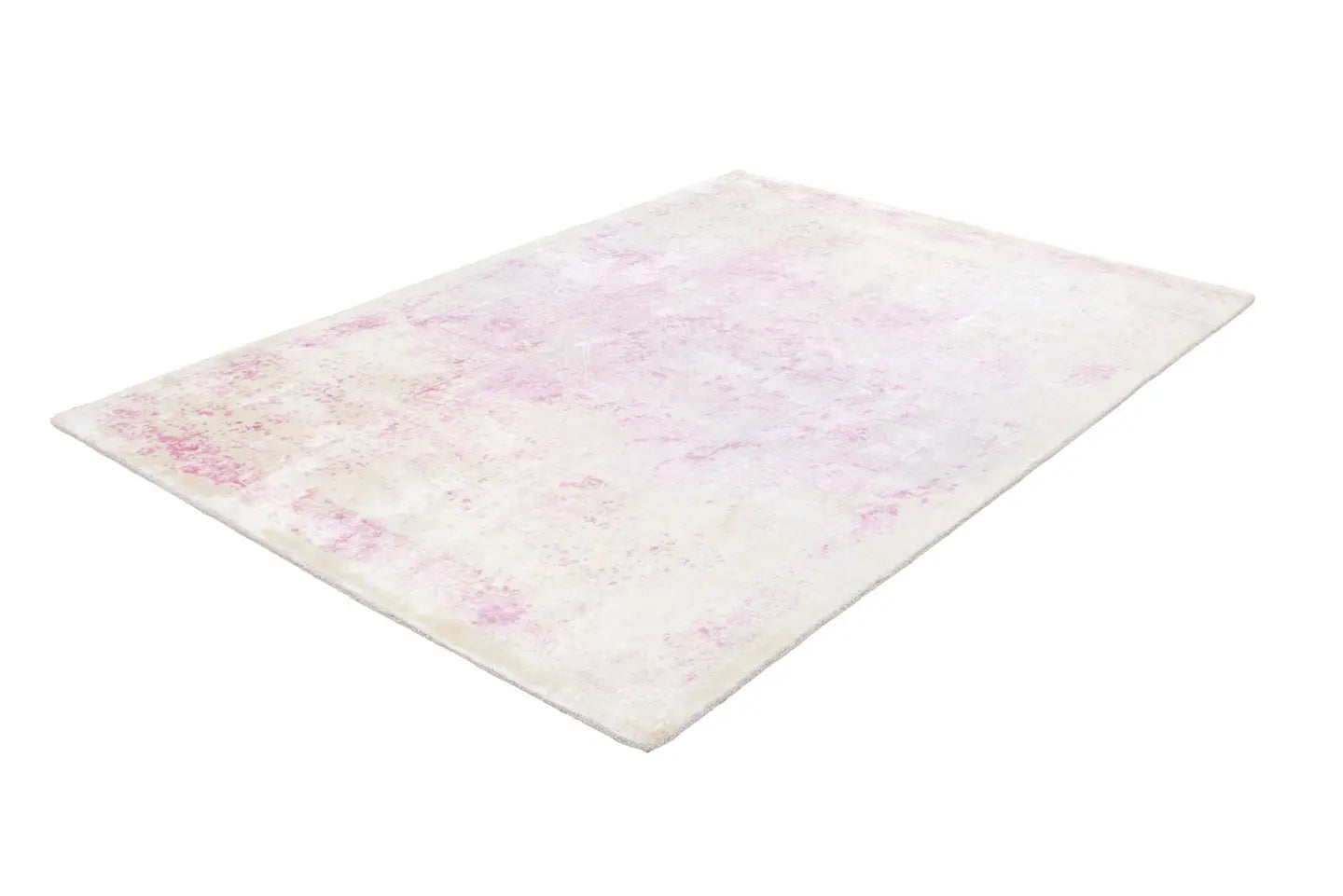 Tapis vintage tissé main rose SILK Lalee Tapis