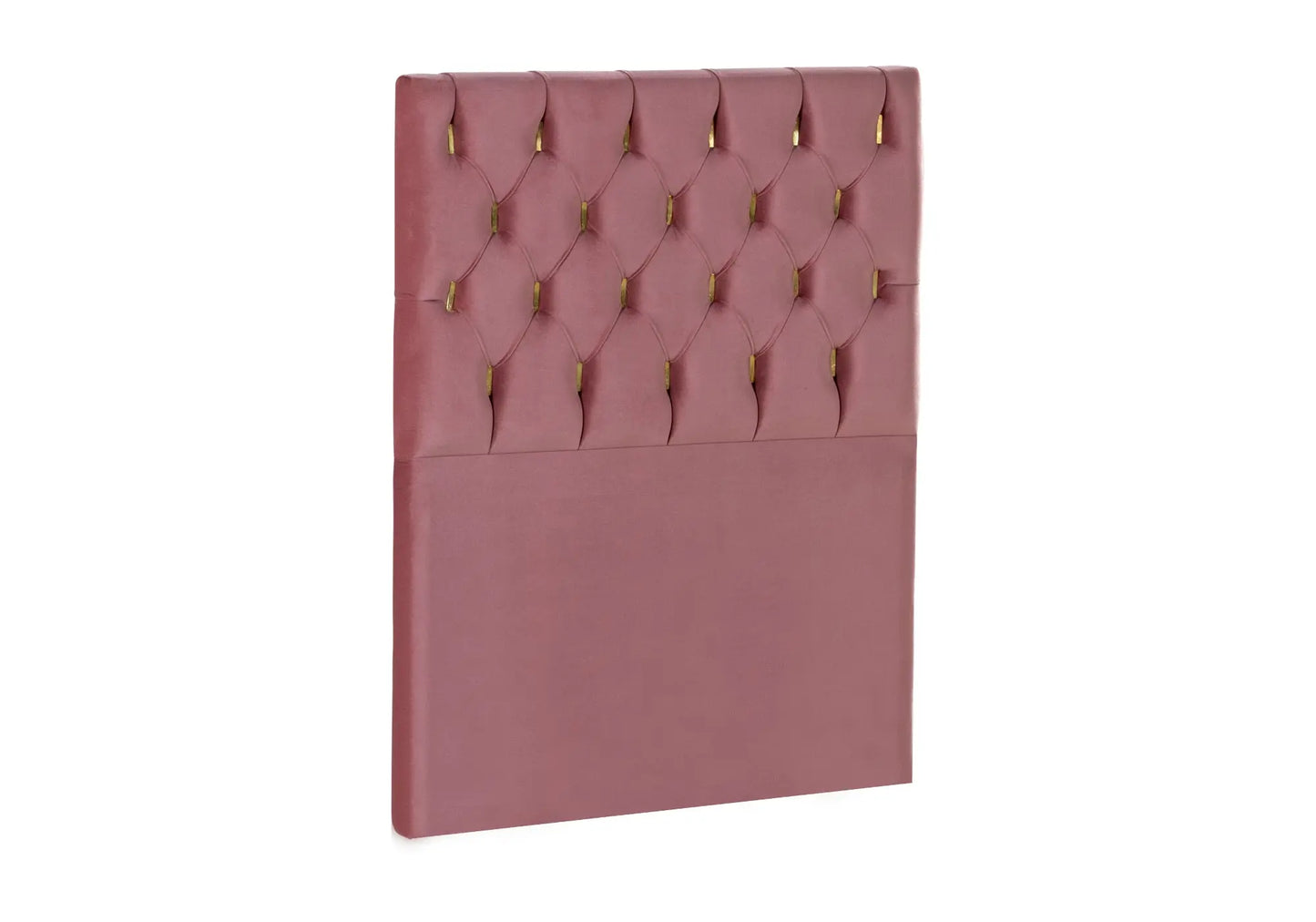 Tête de lit capitonnée velours rose SERRA kelekci.com