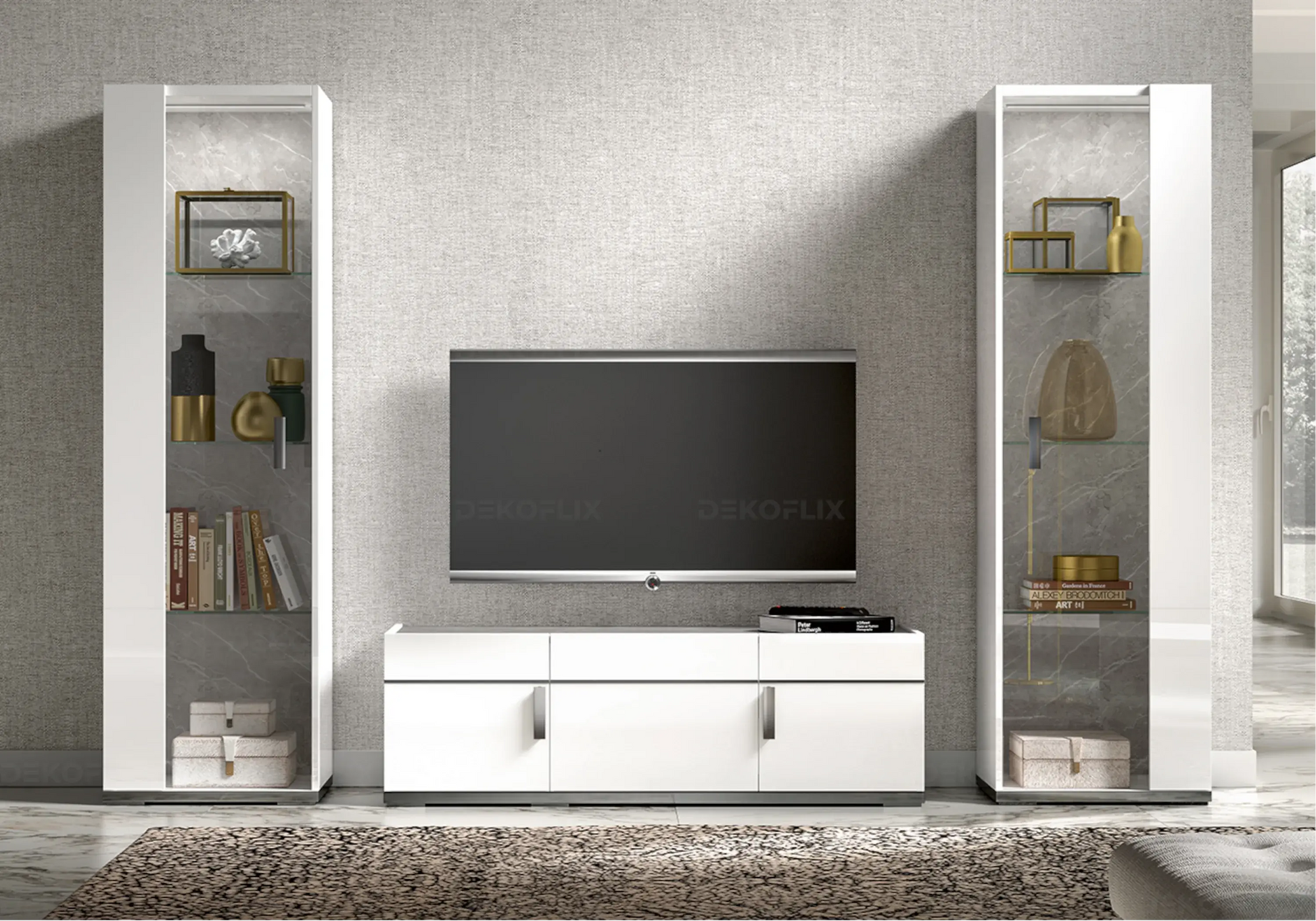 Vitrine Design Moderne pour Salon – Collection Mara Status