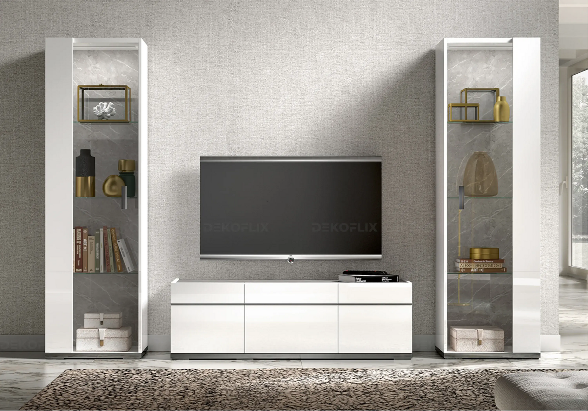 Vitrine Design Moderne pour Salon – Collection Mara Status