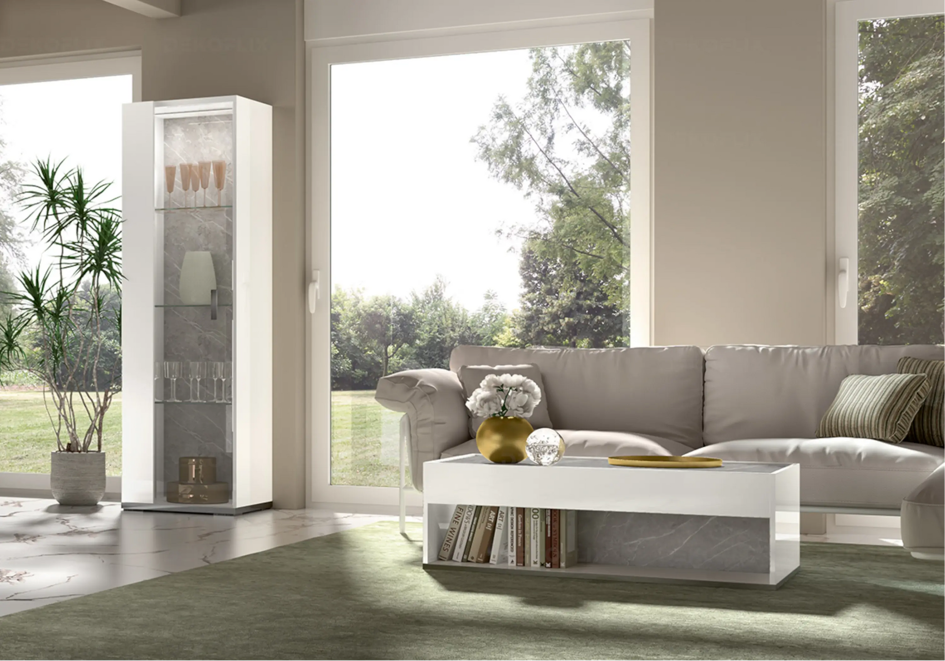 Vitrine Design Moderne pour Salon – Collection Mara Status
