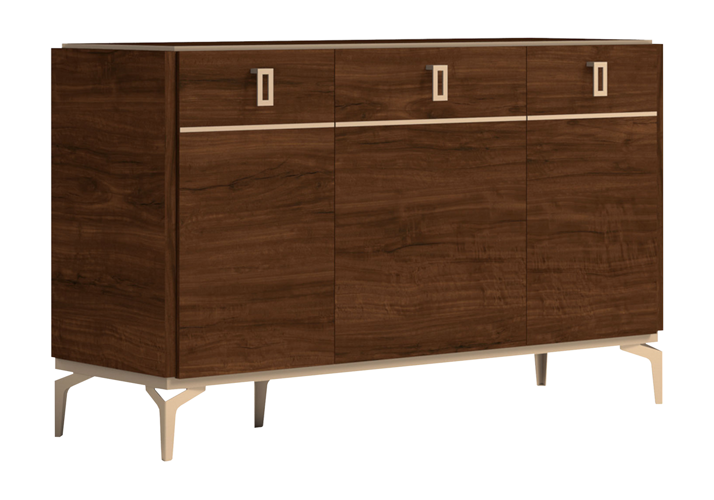 Buffet 3 portes noyer – Eva