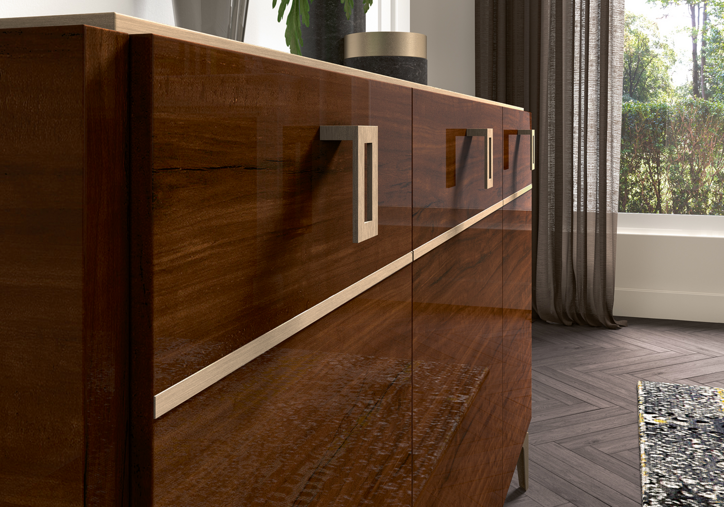 Meuble TV 195 noyer – Eva