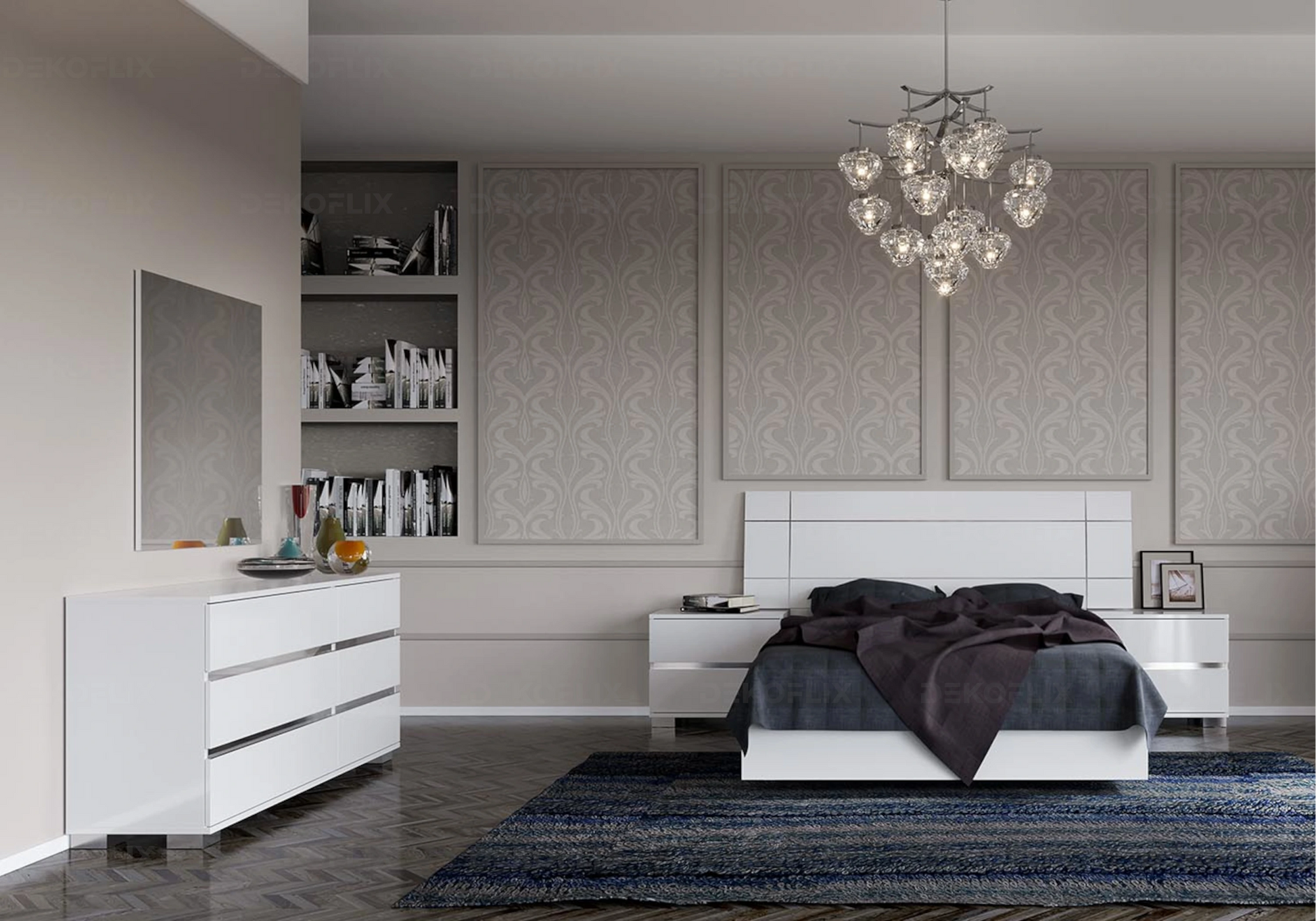 Lit Dream Blanc – Design blanc épuré et luxe pour votre chambre - DEKOFLIX