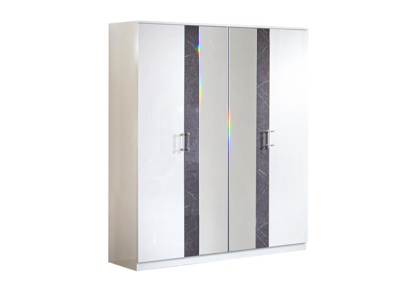 Chambre complète marbre gris capitonnée – CRISTAL