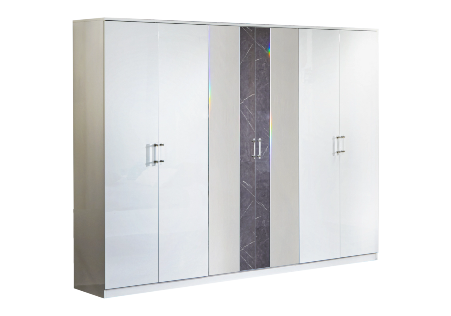Chambre complète marbre gris capitonnée – CRISTAL