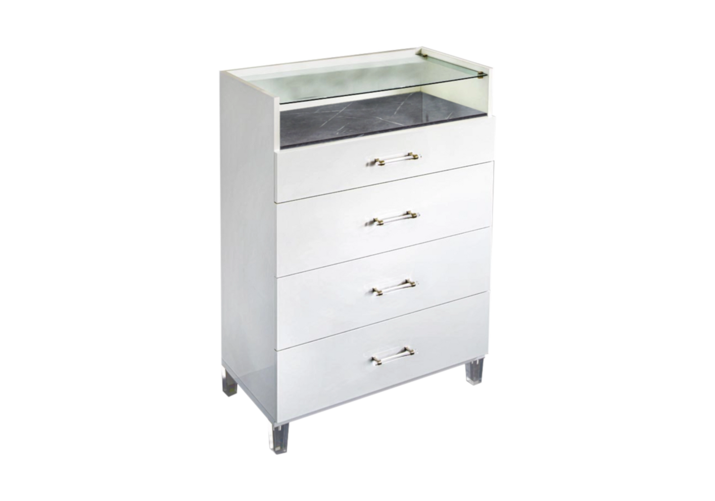 Chambre complète marbre gris capitonnée – CRISTAL
