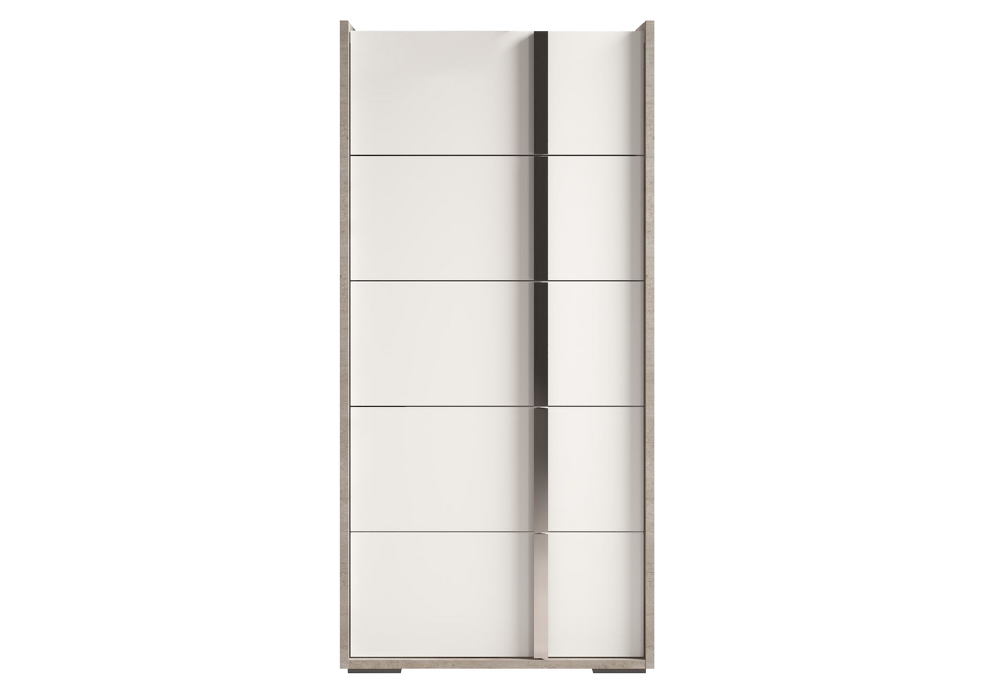 Chiffonnier 5 tiroirs blanc béton – Treviso
