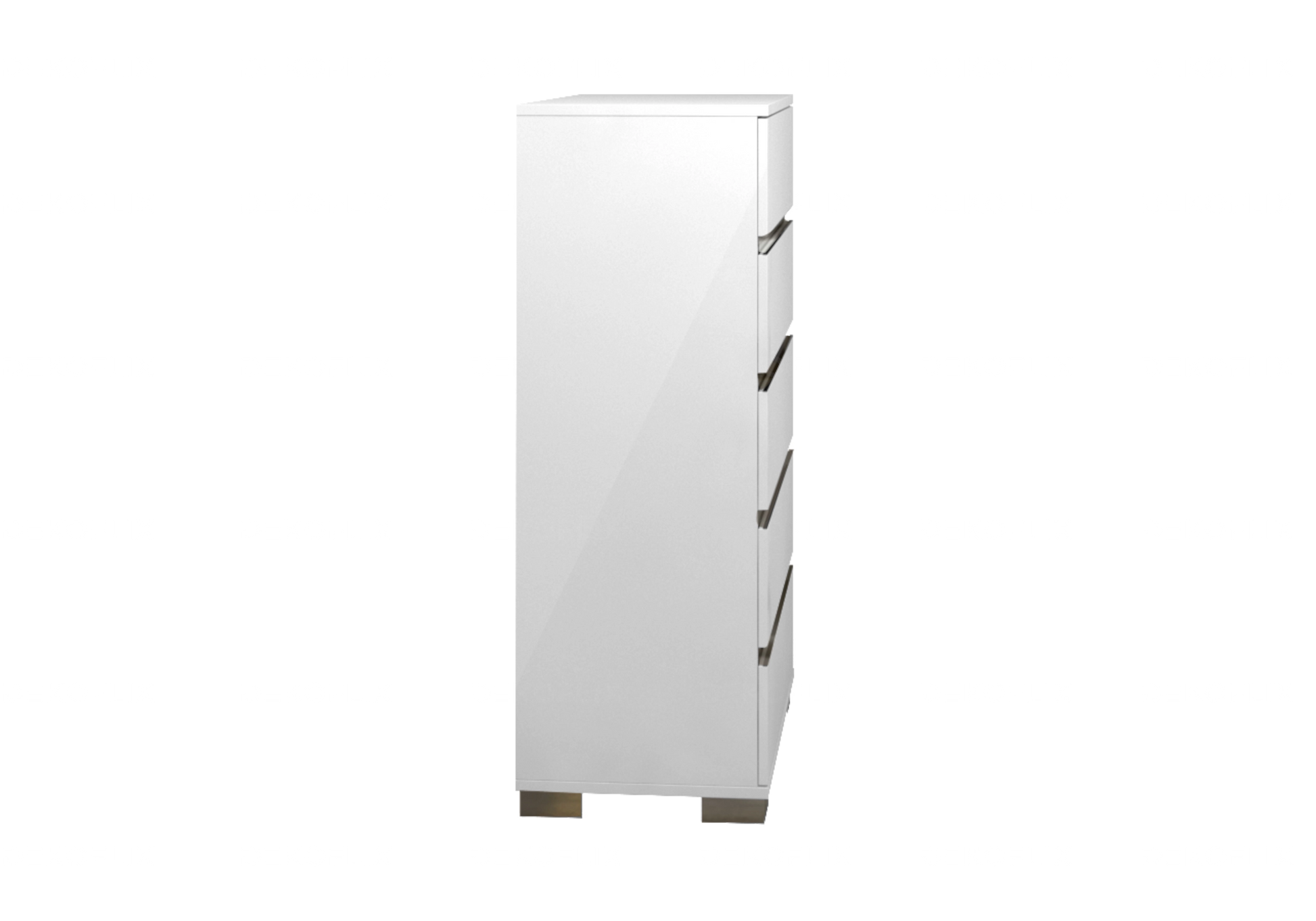 Dream Blanc – Chiffonnier 5 Tiroirs avec Plateau Laqué - Made in Italy - DEKOFLIX