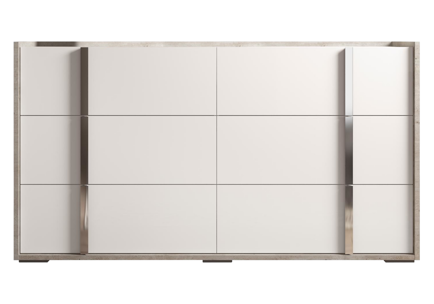 Chambre complète 160x200 blanc béton – Treviso