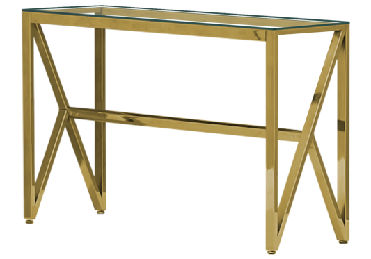 Console dorée en verre – Jessy