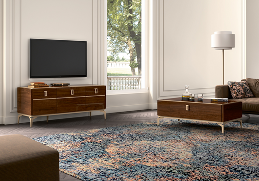 Meuble TV 140 cm et table basse – Eva