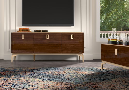 Table basse noyer avec tiroir – Eva