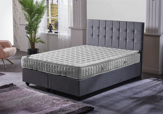 Lit coffre rangement avec tête de lit design – STAR