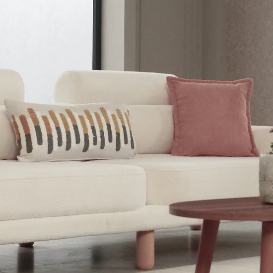 Canapé bouclé design arrondi dossier réglable – CALISTA - DEKOFLIX.COM