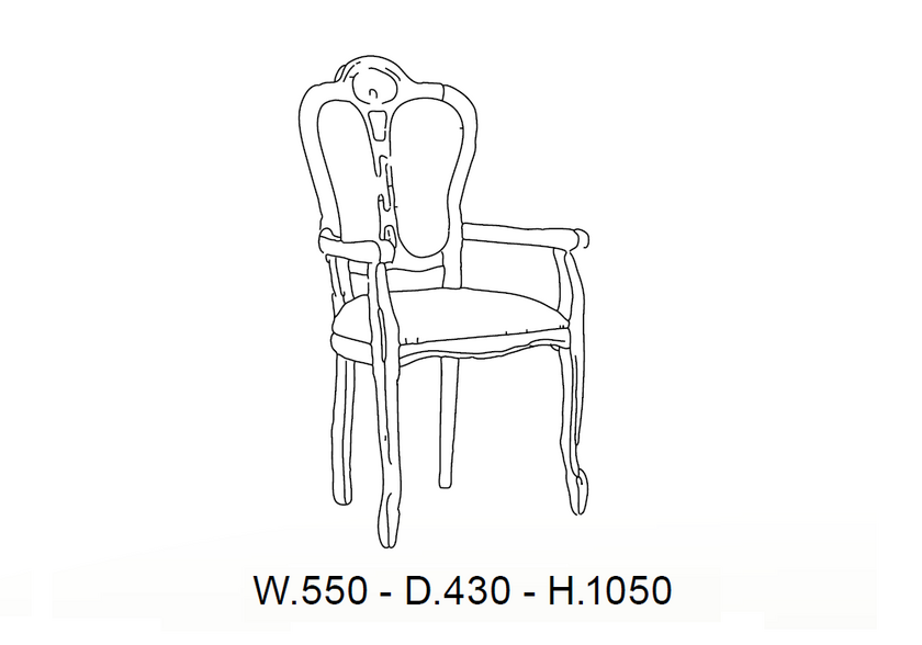 Chaise-fauteuil tissu beige GRETA (Lot de 2)