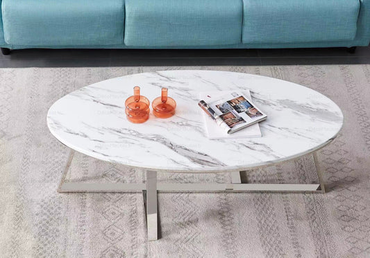 Table basse marbre blanc GRACY