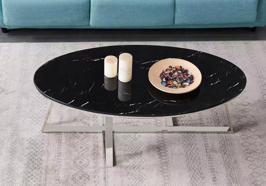 Table basse marbre noir GRACY